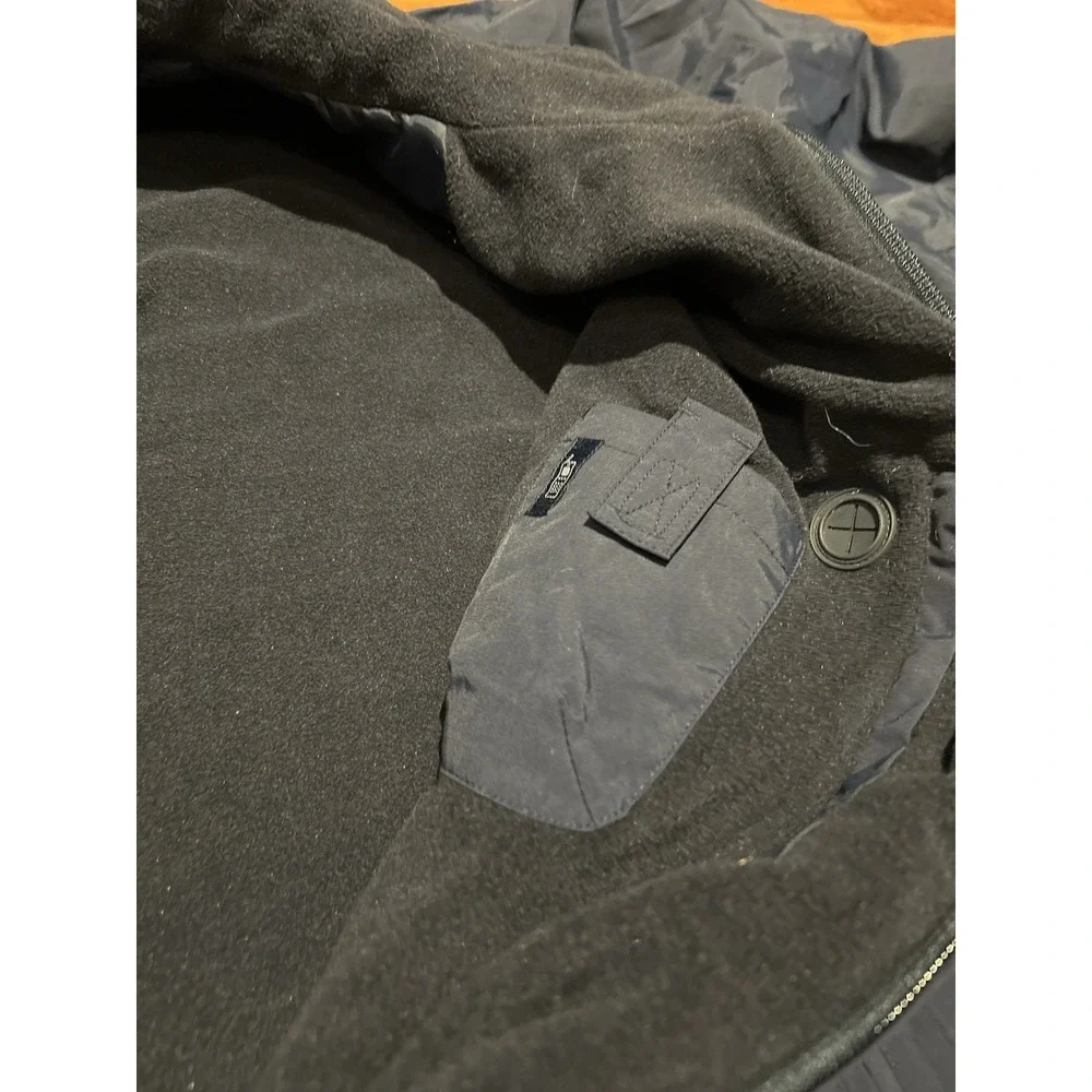 BMW Bomber Jacket Full Zip Mens 3XL Windbreaker Fleece Lined Racer Fitted Logo - Picture 5 of 9